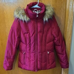Calvin Klein Leopard Print Puffer Jacket